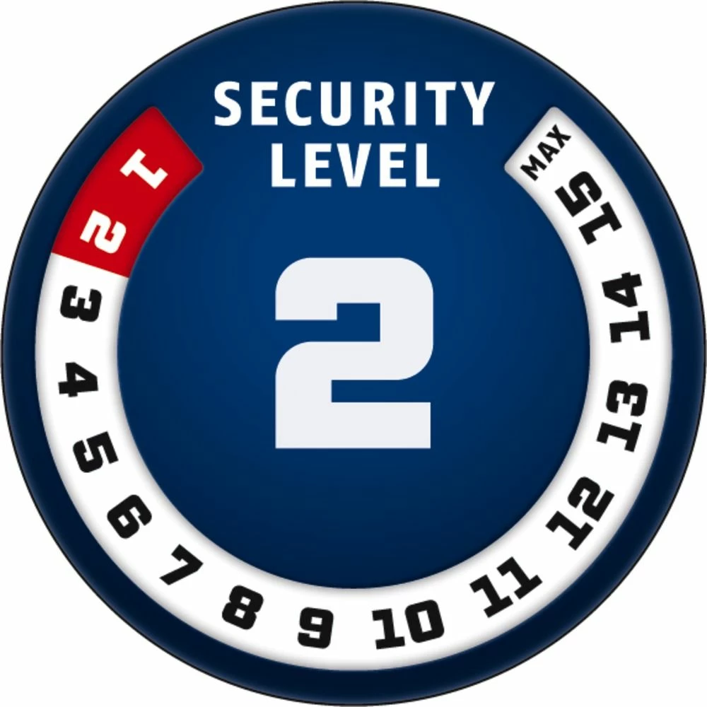 Abus 1200/110 Web-black Kædelås M. Kode Sort ,110 Cm. 2 Abus 1200/110 Web-black Kædelås M. Kode Sort ,110 Cm. - Billede 2