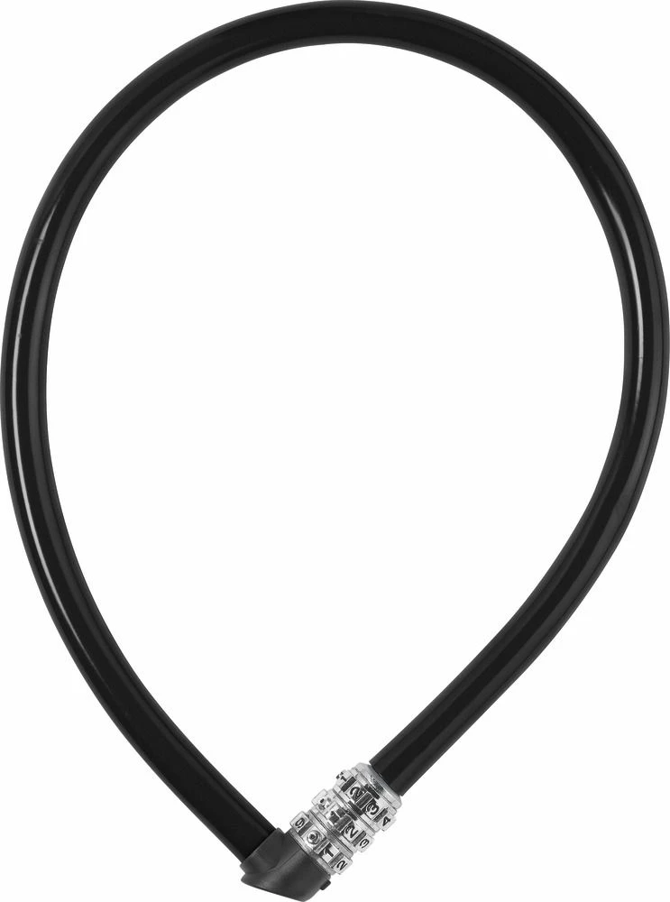 Abus 3406C/55 Black Kabellås M. Kode, 55 Cm. 1 Abus 3406C/55 Black Kabellås M. Kode, 55 Cm.