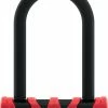 Abus Bøjle Cykellås Ultimate 420/150HB140 + USH Rød Med Nøgle.