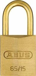 Abus Hængelås 65/15 Messing Bøjle. Blister 3 Abus Hængelås 65/15 Messing Bøjle. Blister - Billede 3