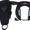 Abus Ringlås 5950 Pro Shield (VF) M/kædelås Og Taske 5950 NR BK+6KS/85cm+taske/bag