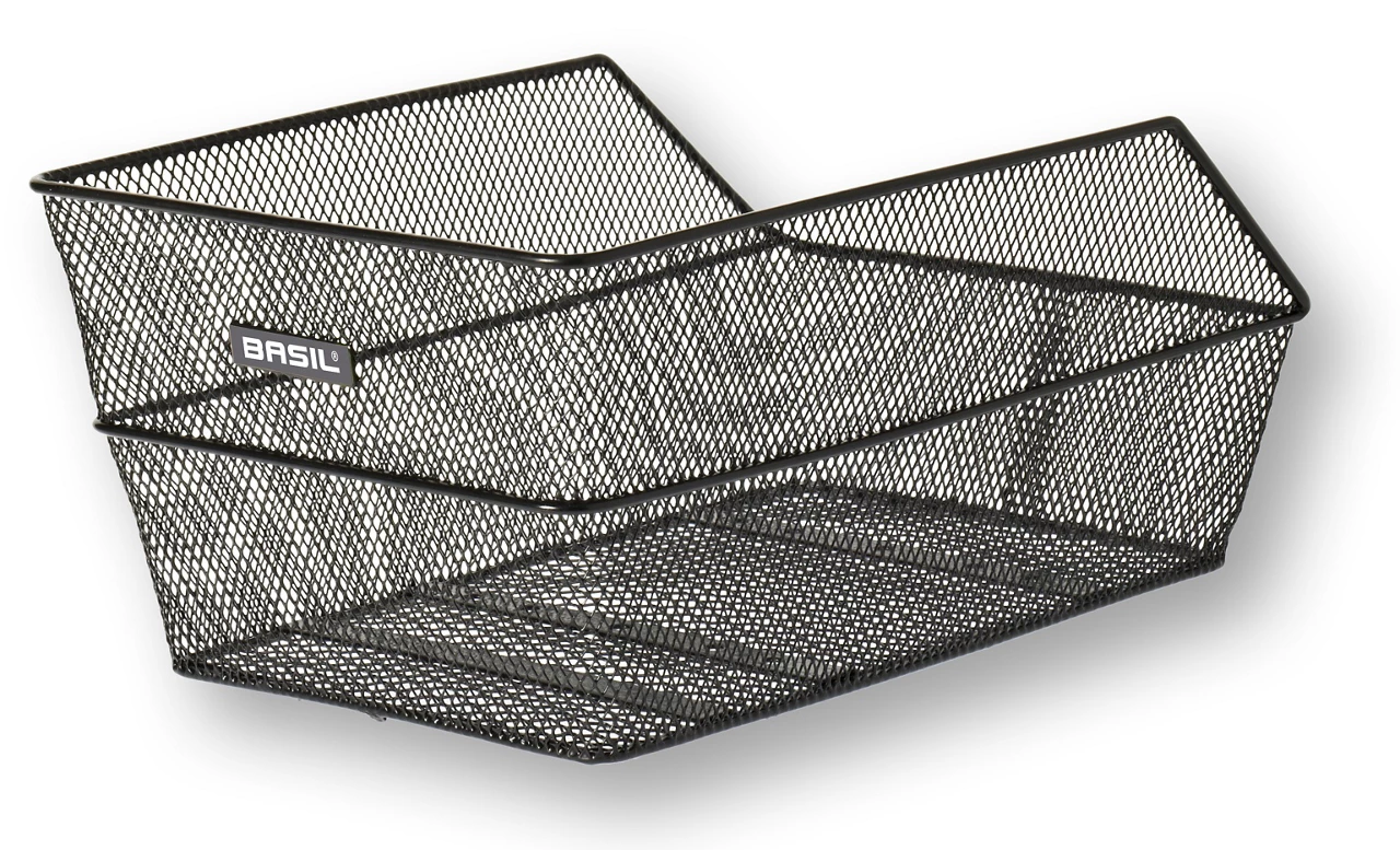 Basil Cento Stor Cykelkurv Til Bagagebærer I Sort 1 Basil Cento Stor Cykelkurv Til Bagagebærer I Sort