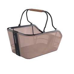 Basil Cento Tech Fiber Cykelkurv Til Bagagebærer I Sandbrun