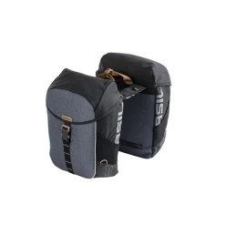 Basil Dobbelt Taske Miles MIK R-sort