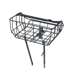 Basil Portland Front Bagagebærer I Mat Sort