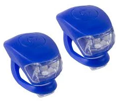 Blå M-wave LED Cykellygtesæt