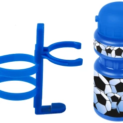 ECykelhjelm.dk Cykelkurv + Ringeklokke + Flaske M. Holder Med Fodbold Motiv -Deals Cykelkurve Store fodbold cykelsaet til boern 1