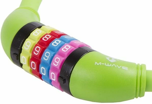 M-Wave DS 12.6,5 Cykellås Med Kode, Grøn 2 M-Wave DS 12.6,5 Cykellås Med Kode, Grøn - Billede 2