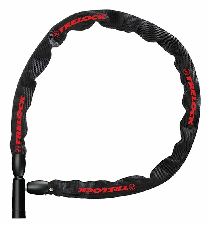 TRELOCK Kædelås BC 115, 110cm/4mm, Sort, Lv1 1 TRELOCK Kædelås BC 115, 110cm/4mm, Sort, Lv1