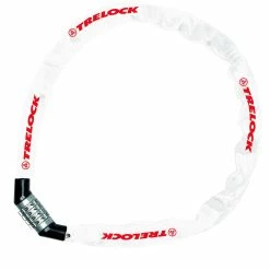 TRELOCK Kodelås BC 115, 60cm/4mm, Hvid, Lv1