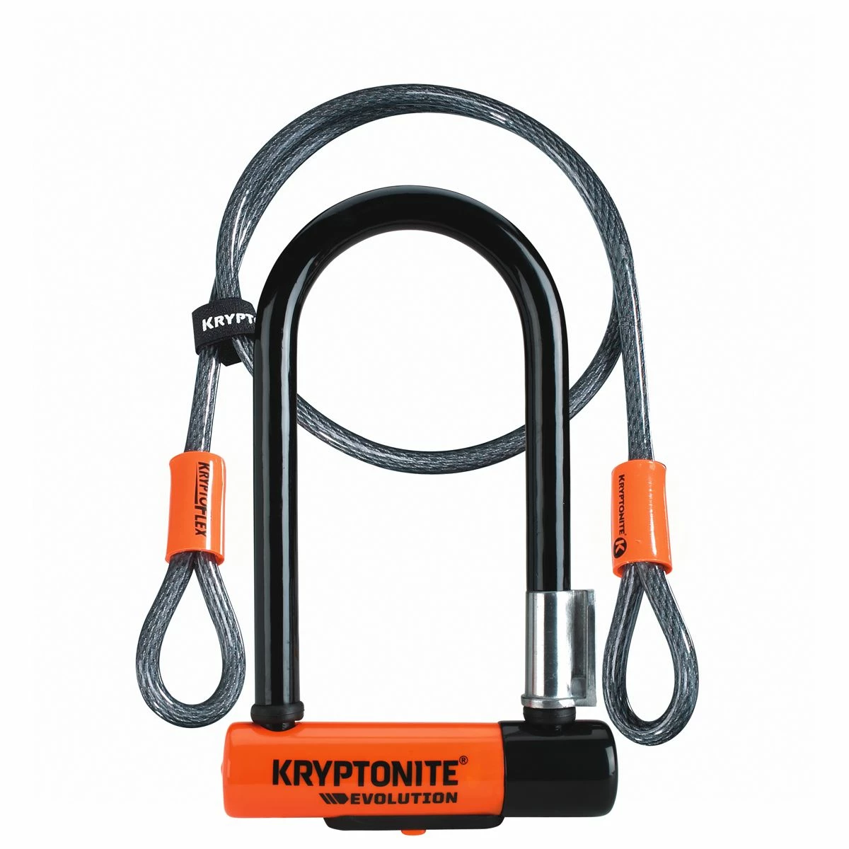 KrptoLok Kryptonite Evo Mini 7 Bøjlelås 8.3x17.8cm Med Kabel 120cm. 1 KrptoLok Kryptonite Evo Mini 7 Bøjlelås 8.3x17.8cm Med Kabel 120cm.