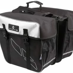 M-Wave Dobbelt Cykeltaske, Sort/hvid