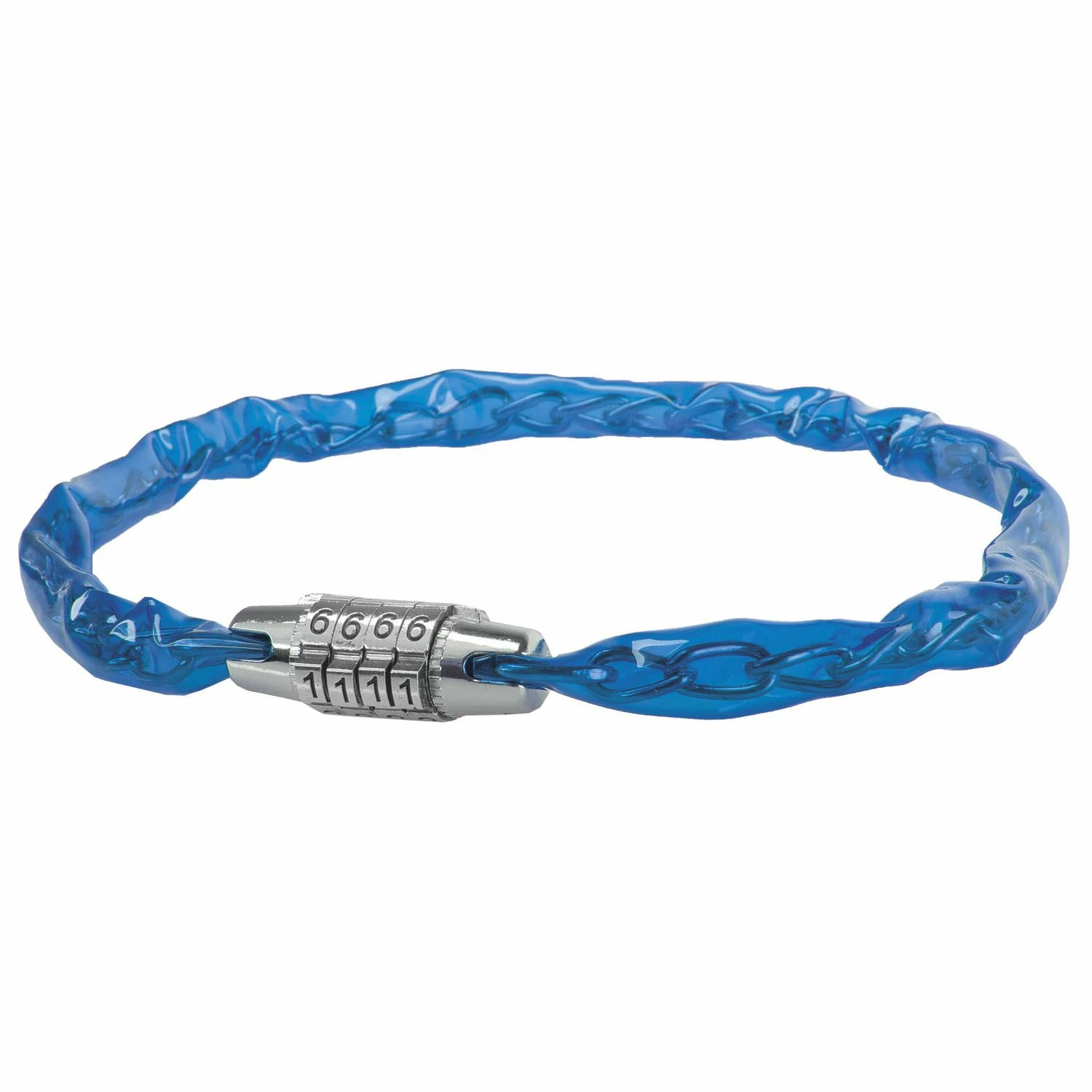 ECykelhjelm.dk Messingschlager Kædelås M. Kode Blå 1 ECykelhjelm.dk Messingschlager Kædelås M. Kode Blå