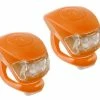 Orange M-wave LED Cykellygtesæt
