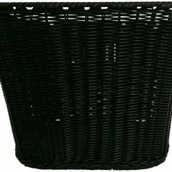 ECykelhjelm.dk Sort Plast Rattan Cykelkurv