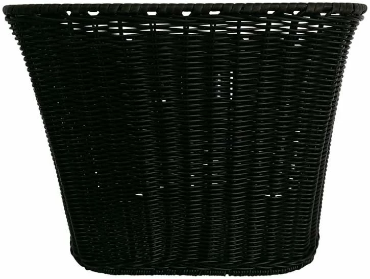 ECykelhjelm.dk Sort Plast Rattan Cykelkurv 1 ECykelhjelm.dk Sort Plast Rattan Cykelkurv