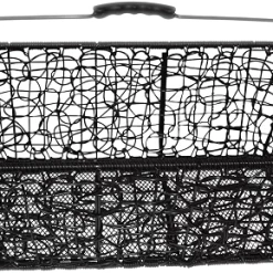 ECykelhjelm.dk Sort Plast Rattan Cykelkurv Med Håndtag, Bagkurv